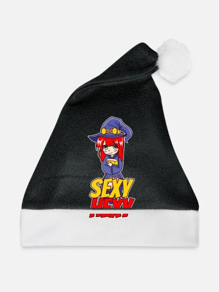 Sexy Hexy Halloween Hexe - Weihnachtsmütze - Schwarz/Weiß