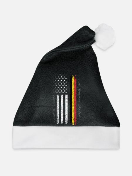 Distressed Flag Stripes Remix - Weihnachtsmütze - Schwarz/Weiß