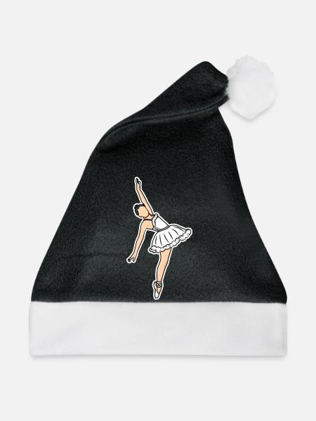 Ballettmädchen Skizze - Weihnachtsmütze - Schwarz/Weiß