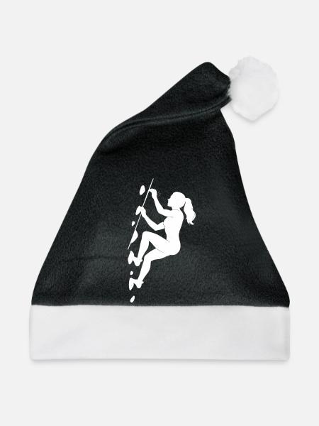 Boulder Silhouette – Ästhetik & Chalk Fokus - Weihnachtsmütze - Schwarz/Weiß
