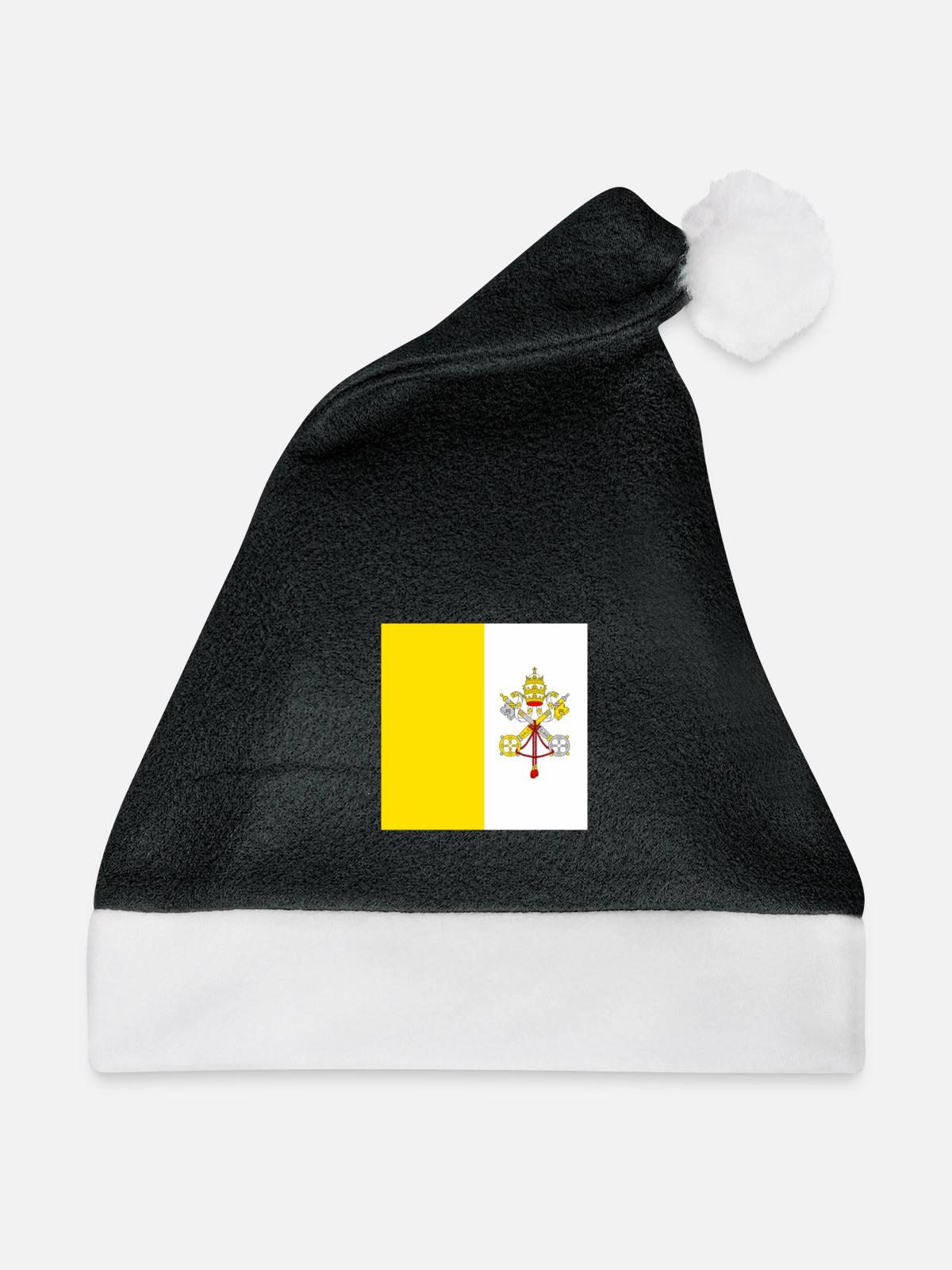 Vatikan - Weihnachtsmütze - Schwarz/Weiß - Vorne