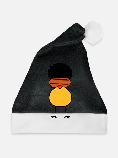 Funky Chick - Weihnachtsmütze - Schwarz/Weiß