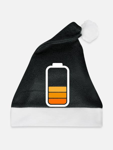 HALF BATTERY - White - Weihnachtsmütze - Schwarz/Weiß