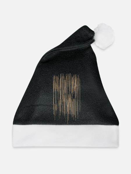 Streifen Muster / Hintergrund - Weihnachtsmütze - Schwarz/Weiß