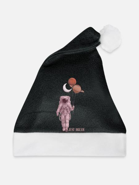 Astronaut - Weihnachtsmütze - Schwarz/Weiß