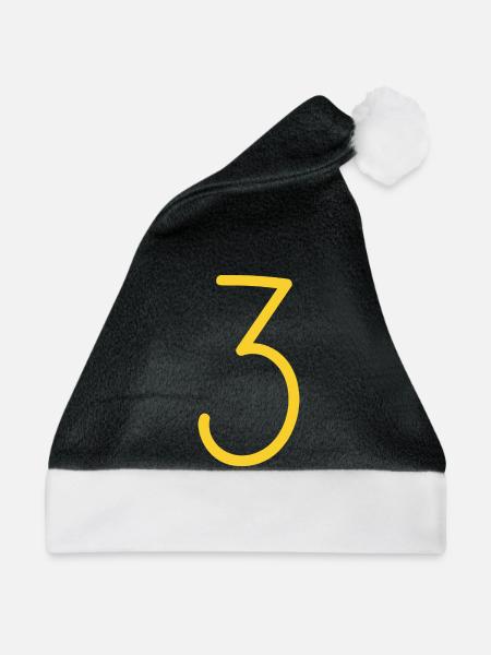 3 - Weihnachtsmütze - Schwarz/Weiß