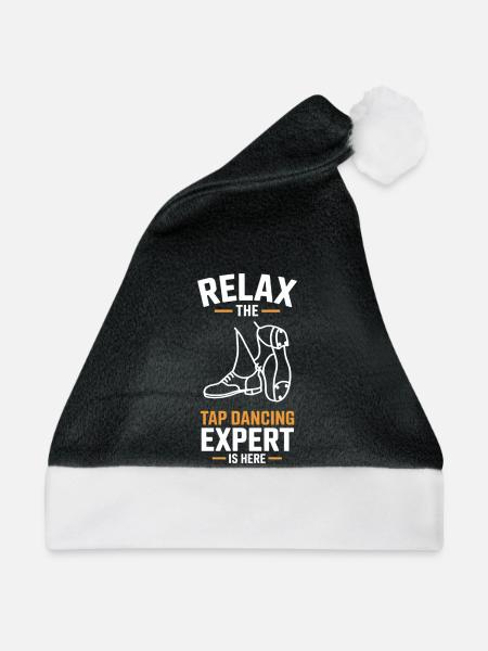 Stepptanz Stepptänzer Geschenk - Weihnachtsmütze - Schwarz/Weiß