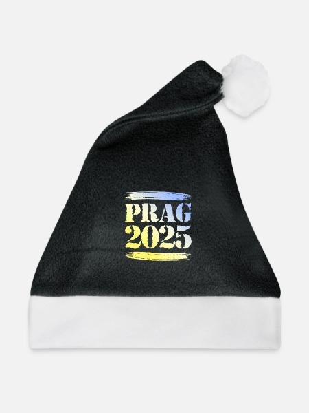 Prag 2025 - Weihnachtsmütze - Schwarz/Weiß