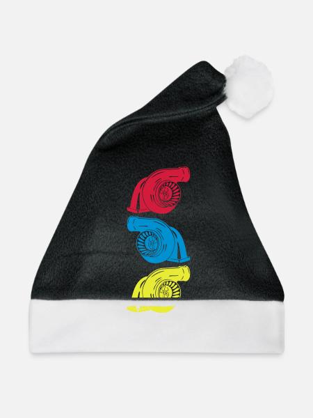 Turbo 3 er - Weihnachtsmütze - Schwarz/Weiß