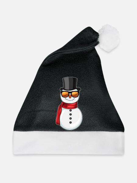 Schneemann Weihnachten Gentleman - Weihnachtsmütze - Schwarz/Weiß
