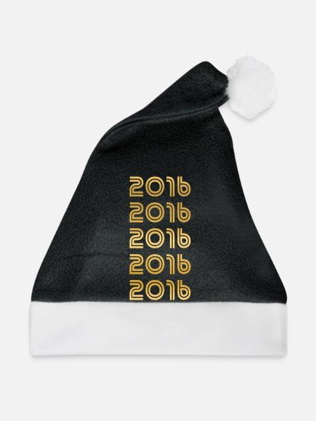Gold 2016 - Weihnachtsmütze - Schwarz/Weiß