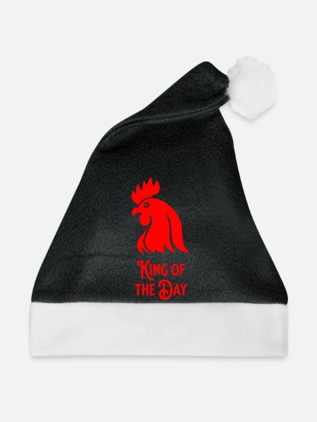 King of the Day - Weihnachtsmütze - Schwarz/Weiß