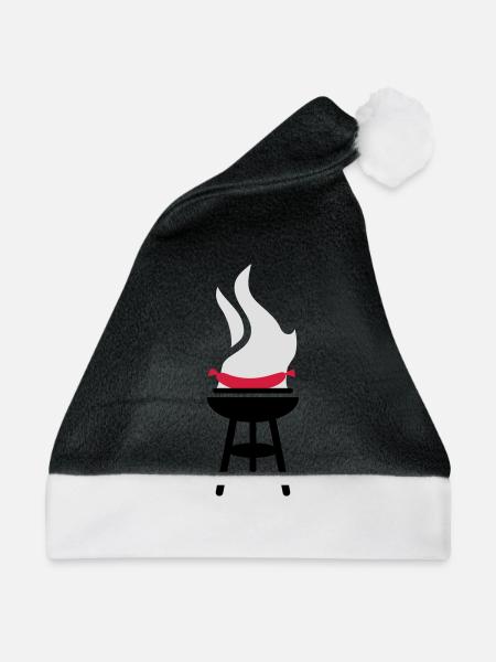Sausage BBQ - Weihnachtsmütze - Schwarz/Weiß