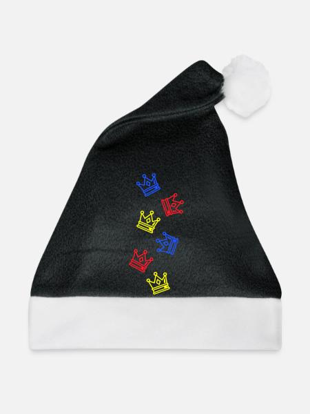 Krone Bunt - Weihnachtsmütze - Schwarz/Weiß