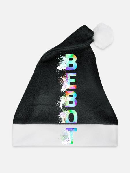 Bebot mit Effekt - Weihnachtsmütze - Schwarz/Weiß
