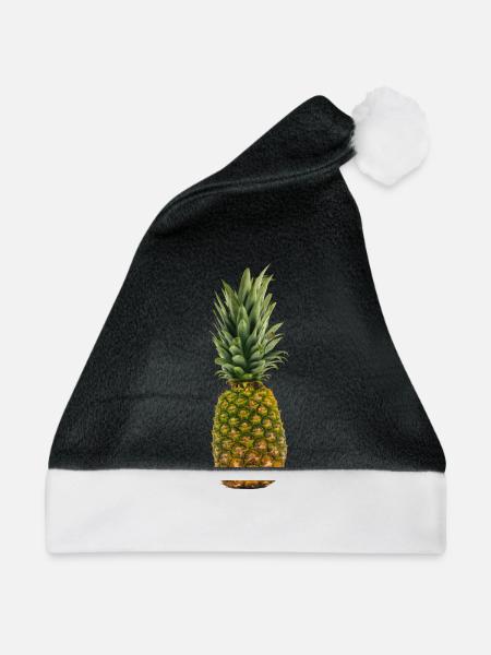 Ananas pineapple - Weihnachtsmütze - Schwarz/Weiß