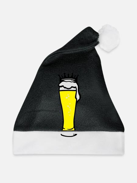 koenigliches_bier_3c - Weihnachtsmütze - Schwarz/Weiß