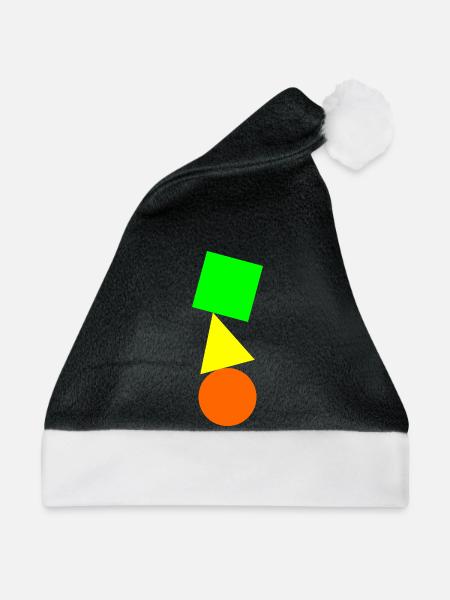 Einfacher Saldo - Weihnachtsmütze - Schwarz/Weiß