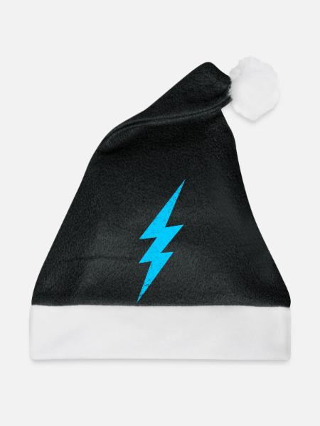 Blitz Energie Design - Weihnachtsmütze - Schwarz/Weiß
