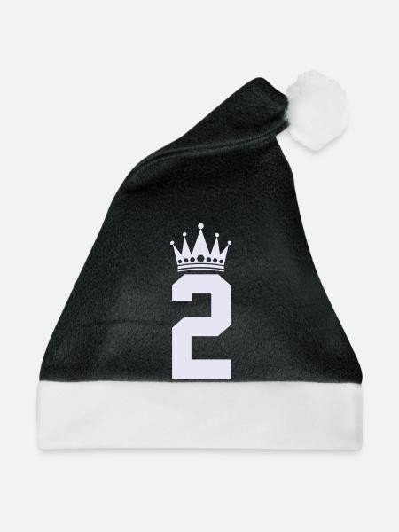2_krone - Weihnachtsmütze - Schwarz/Weiß