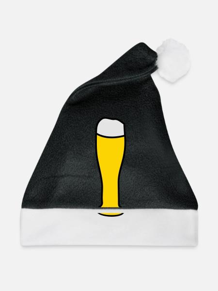 Weizenbier - Weihnachtsmütze - Schwarz/Weiß