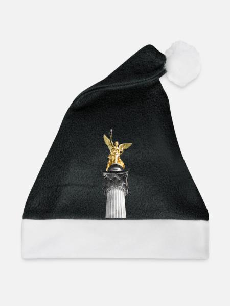 Friedensengel - Weihnachtsmütze - Schwarz/Weiß
