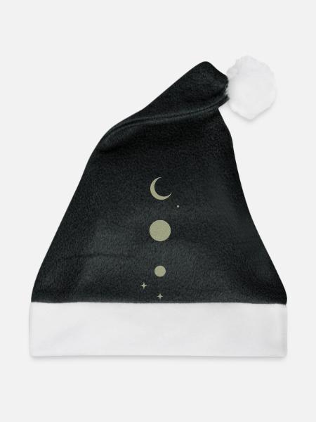 "Kosmische Ausrichtung" - Weihnachtsmütze - Schwarz/Weiß
