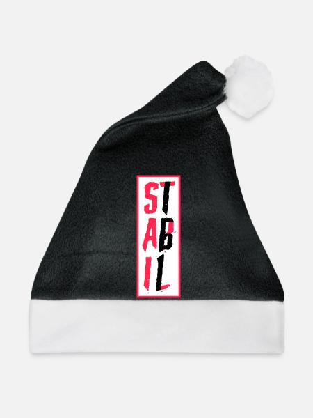 STABIL - BLOCK - 161 EDITION - Weihnachtsmütze - Schwarz/Weiß
