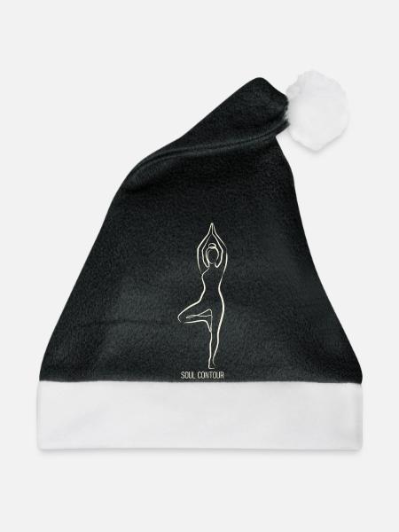 SOUL CONTOUR - Vrikshasana - Weihnachtsmütze - Schwarz/Weiß - Vorne