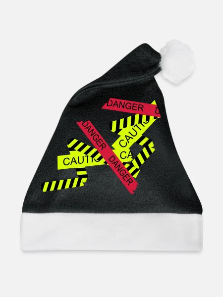 danger - Weihnachtsmütze - Schwarz/Weiß