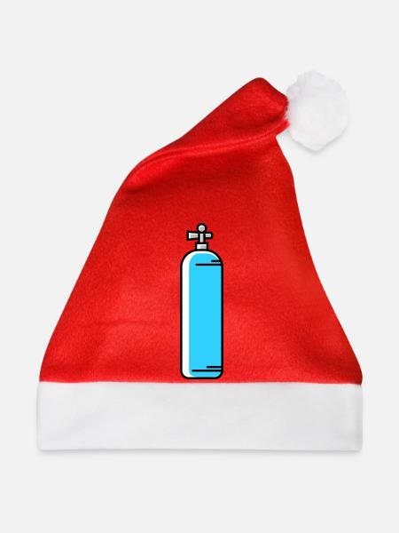Sauerstoff Tauchen symbol - Weihnachtsmütze - Rot