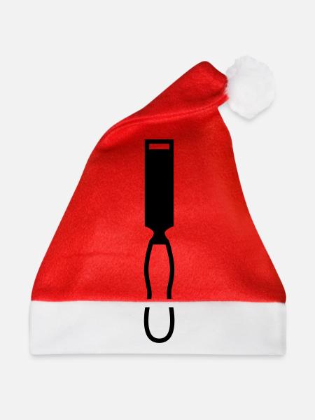 Meißel Symbol - Weihnachtsmütze - Rot