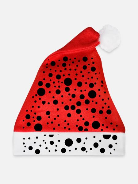 Punkte - Weihnachtsmütze - Rot - Vorne