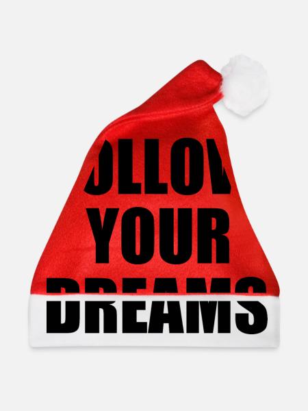 follow your dreams - Weihnachtsmütze - Rot