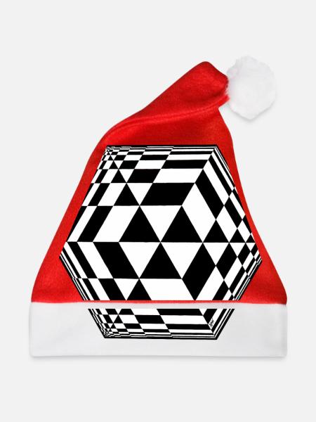 Würfel - Weihnachtsmütze - Rot