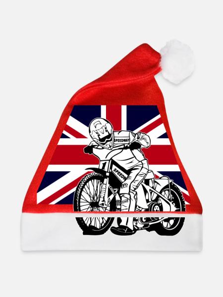 Speedway - Union Jack - Weihnachtsmütze - Rot - Vorne