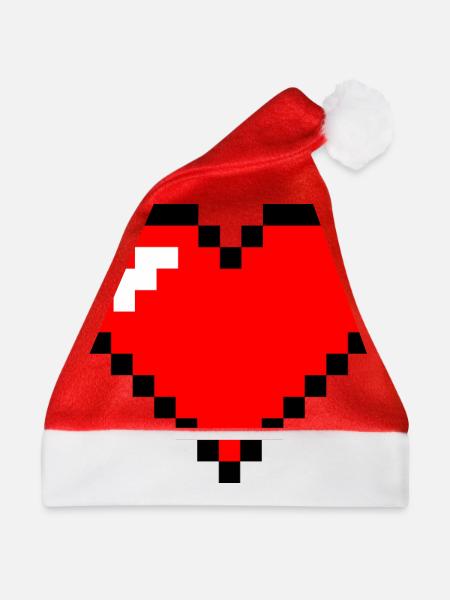 herzpixel - Weihnachtsmütze - Rot