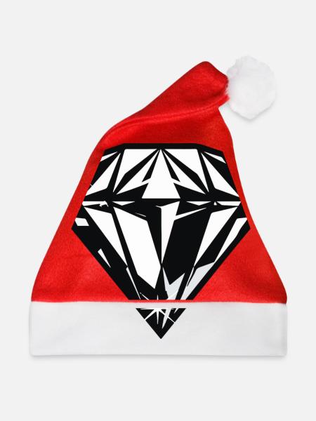 Diamant Juwel - Weihnachtsmütze - Rot