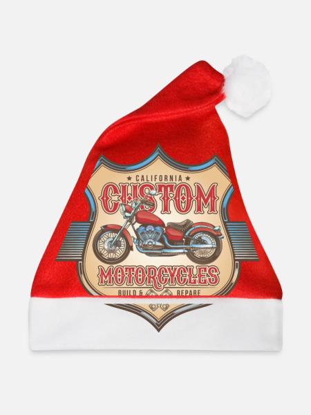 Custom Motorcycles - Weihnachtsmütze - Rot