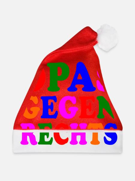 Opas gegen rechts - Weihnachtsmütze - Rot