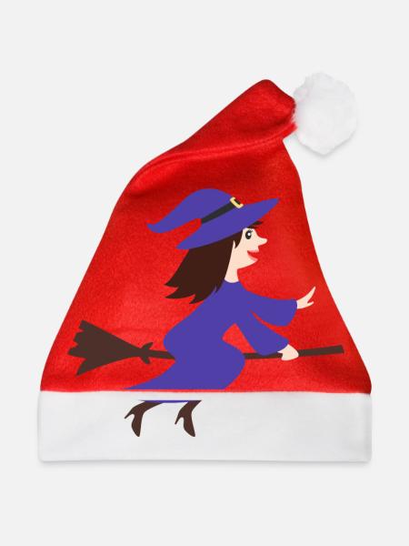 Hexe - Weihnachtsmütze - Rot