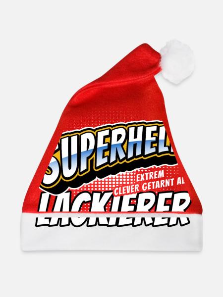 Superheld, clever getarnt als Lackierer - Weihnachtsmütze - Rot
