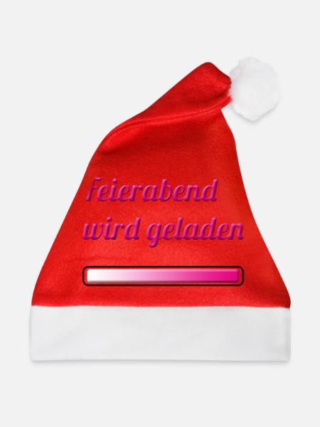 Feierabend wird geladen - Weihnachtsmütze - Rot