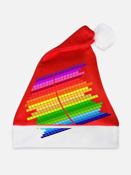 RainBow Equalizer - Weihnachtsmütze - Rot
