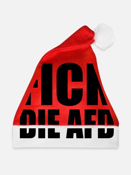 Fick die afd - Weihnachtsmütze - Rot