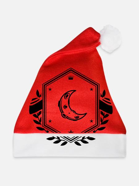 Mond Icon wappen - Weihnachtsmütze - Rot