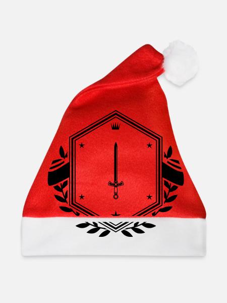 Schwert Icon wappen - Weihnachtsmütze - Rot