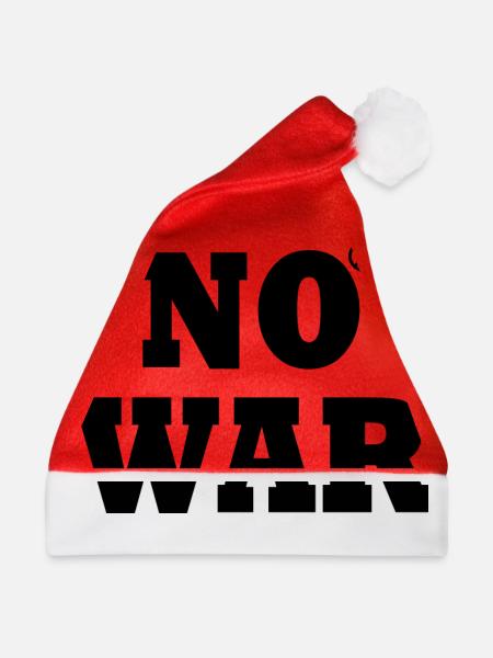 No war - Weihnachtsmütze - Rot