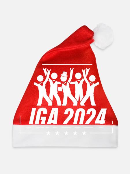 Junggesellen Abschied 2024 - Weihnachtsmütze - Rot