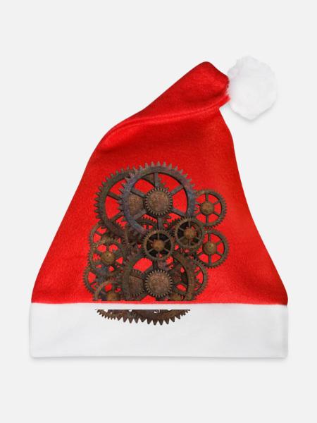 Zahnräder - Weihnachtsmütze - Rot
